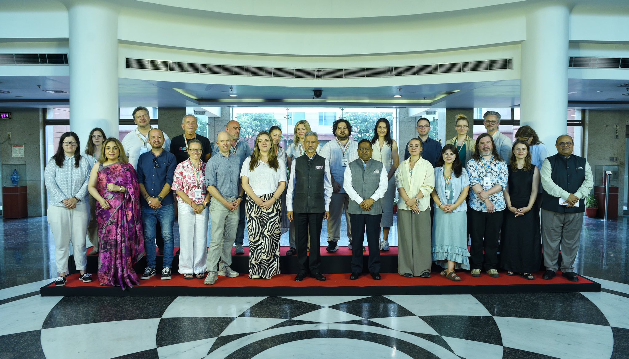 EAM Dr S Jaishankar interacts with group of journalists from various European countries in New Delhi