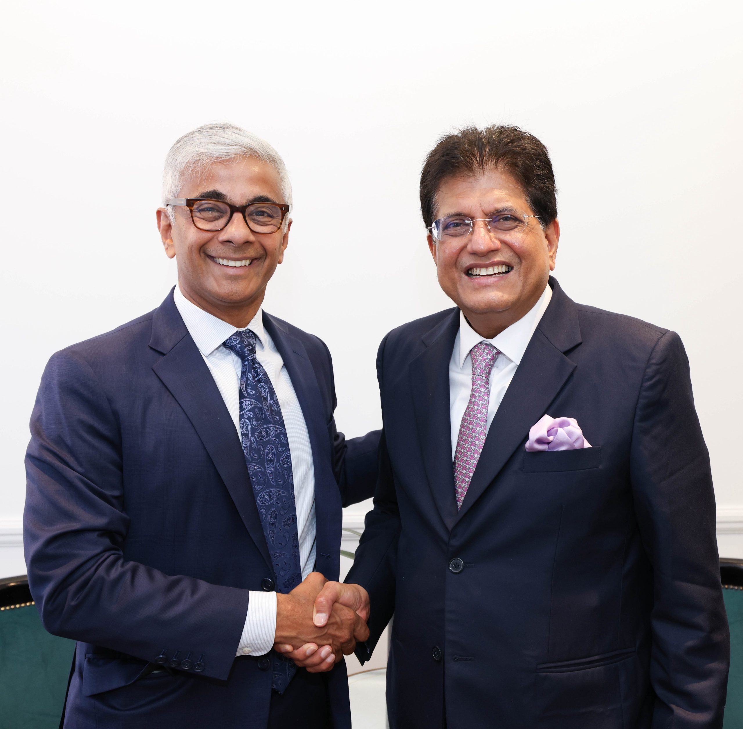 Union Minister Piyush Goyal meets Head of Global Trade Solutions at HSBC Vivek Ramachandran