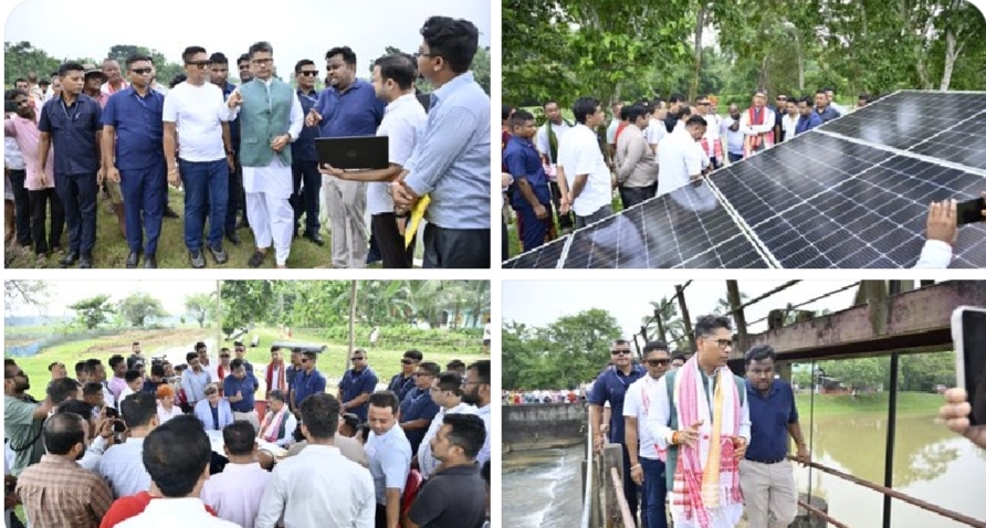 বকো-ছয়গাঁৱত দুটা জলসিঞ্চন প্ৰকল্প পৰিদৰ্শন জলসিঞ্চন মন্ত্ৰী পীযূষ হাজৰিকাৰ