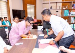 Manipur: BJP President Sarda Devi files nomination for Rajya Sabha seat