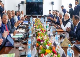 PM Modi holds delegation-level talks with Seychelles President Patrick Herminie in Victoria