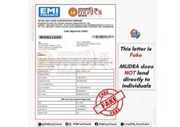PIB Fact Check debunks fake claim on Pradhan Mantri Mudra Yojana