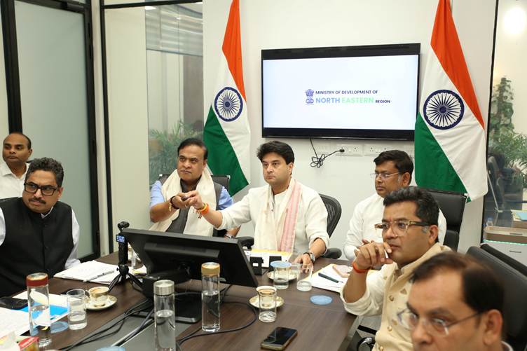 DoNER Minister Jyotiraditya Scindia, CM Himanta Biswa Sarma launch Mission Senehjori for Assam Muga Silk