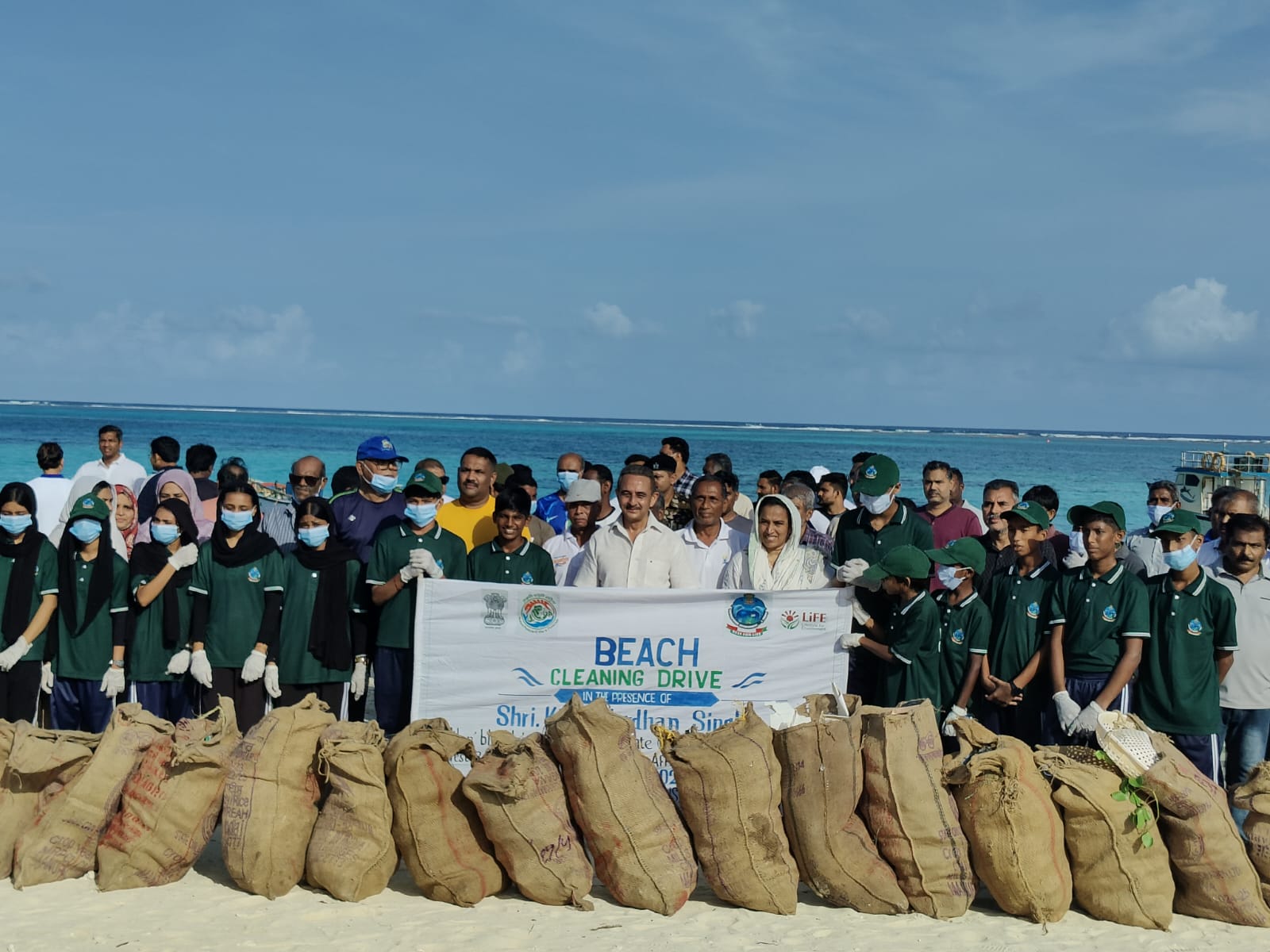 MoS Kirti Vardhan Singh participates in coastal cleanliness programme in Lakshadweep