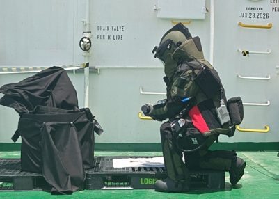 Indian Navy successfully recovered unexploded missile warhead from commercial oil tanker