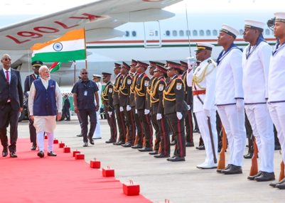 PM Modi reaches Seychelles on 3-day State Visit