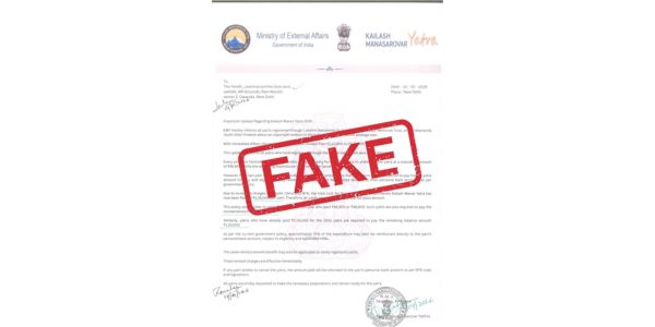 MEA Fact Check Unit warns against fake Kailash Mansarovar Yatra announcements 