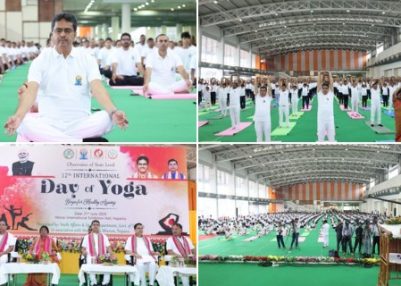 Mass Yoga Sessions Held Across Tripura to Mark International Day of Yoga