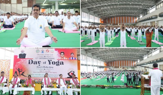 Mass Yoga Sessions Held Across Tripura to Mark International Day of Yoga