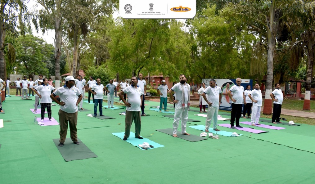 KVIC Celebrates 12th International Yoga Day