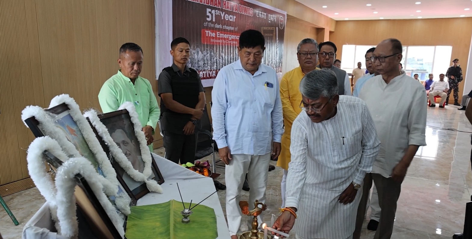 BJP Manipur Pradesh observes Samvidhan Hatya Diwas in Imphal