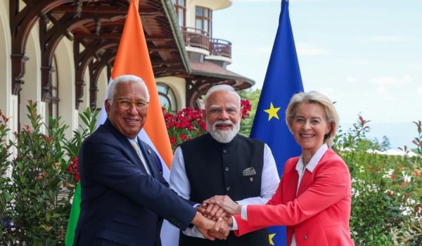 PM Modi holds bilateral meeting with European Council President & European Commission President on sidelines of G7 Summit