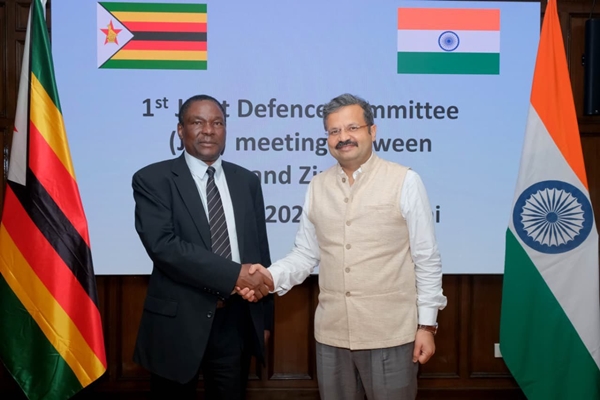 India and Zimbabwe agree to enhance bilateral defence ties by expanding existing cooperation 
