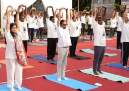 Puducherry celebrates 12th International Yoga Day