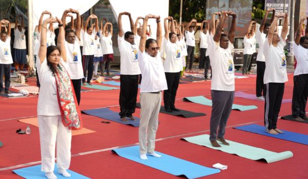Puducherry celebrates 12th International Yoga Day