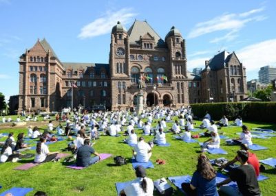 Yoga enthusiasts across Western countries celebrate International Yoga Day 2026