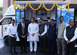Union Minister Jayant Chaudhary Flags Off Five Solar Community Hub Skill Vans for Digital Inclusion