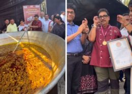 World Poha Day: Chef Vishnu Manohar sets world record by preparing 3,000 kg Tarri Poha