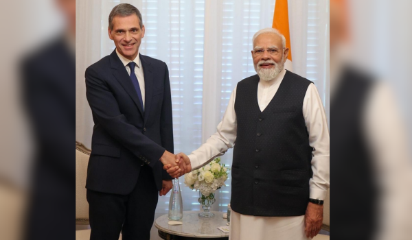 प्रधानमंत्री मोदी ने सीएमए सीजीएम ग्रुप के चेयरमैन और सीईओ रोडोल्फ साद से मुलाकात की