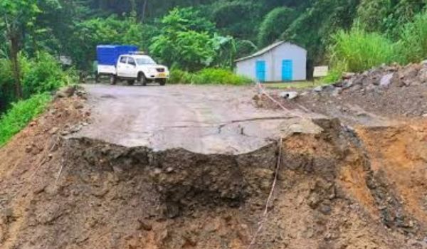 Manipur: Landslides cut off vehicular movements on Imphal-Jiribam Road