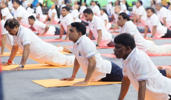 Goa marks International Yoga Day with major event at Shyama Prasad Mukherjee Indoor Stadium