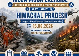 Himachal Pradesh State Disaster Management Authority with NDMA conduct 10th state-wide mega mock drill