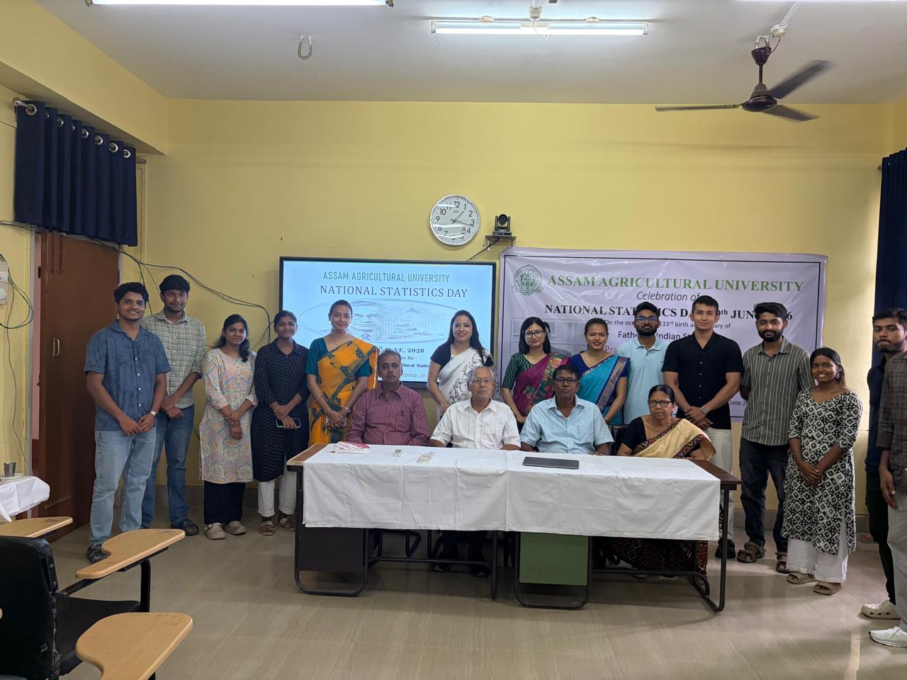 অসম কৃষি বিশ্ববিদ্যালয়ৰ কৃষি পৰিসংখ্যা বিভাগৰ উদ্যোগত আজি ৰাষ্ট্ৰীয় পৰিসংখ্যা দিৱস উদযাপন