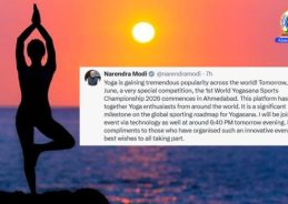 PM Modi to join 1st World Yogasana Sports Championship 2026 virtually today