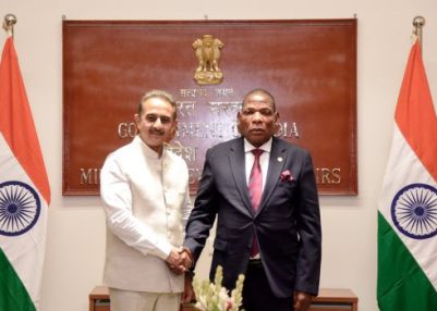 MoS Kirti Vardhan Singh meets Malawi Finance Minister Mwanamvekha in New Delhi