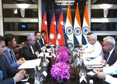 EAM Jaishankar holds talks with his Nepalese counterpart Shisir Khanal in Delhi