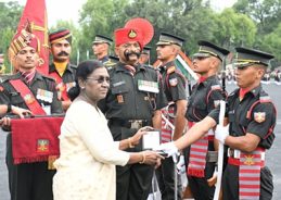 President Droupadi Murmu hails cadets at IMA Passing Out Parade in Dehradun