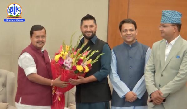 Nepal RSP delegation meets BJP President Nitin Nabin in New Delhi