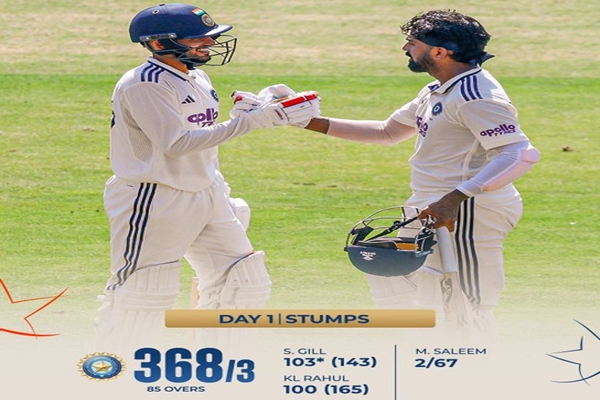 India reach 368/3 against Afghanistan at stumps on Day One