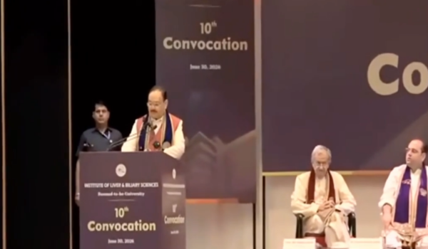 Union Health Minister Jagat Prakash Nadda addresses ILBS convocation in New Delhi
