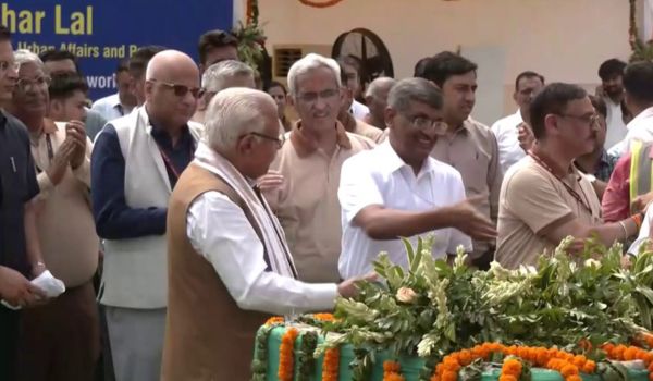 Union Minister Manohar Lal inaugurates Central Vista Corridor construction work at CS Metro Station, Delhi