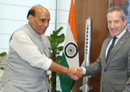Defence Minister Rajnath Singh meets Israel MoD DG Amir Baram in New Delhi