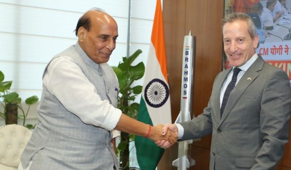 Defence Minister Rajnath Singh meets Israel MoD DG Amir Baram in New Delhi