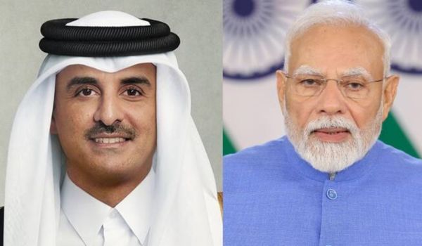 PM Modi receives telephone call from Qatar Amir Sheikh Tamim Bin Hamad Al-Thani
