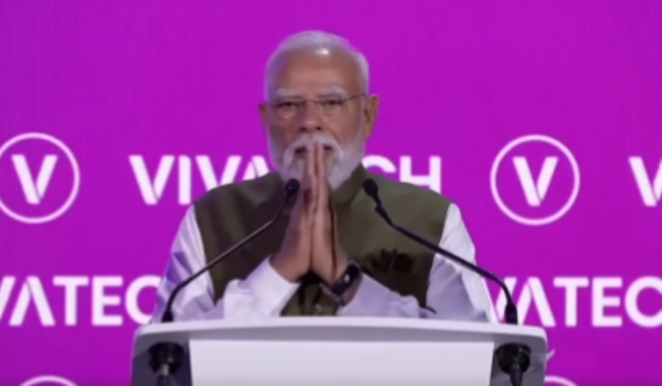 फ्रांस की राजधानी पेरिस में आयोजित वीवा-टेक 2026 सम्‍मेलन में प्रधानमंत्री मोदी ने लिया हिस्सा
