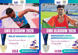 Para athlete Dilip Gavit wins gold, Mohammed Basil Morssinganakath claims silver at Commonwealth Games