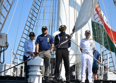 INS Sudarshini arrives in Boston after Sail4th 250 celebrations