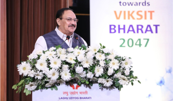 Union Minister J P Nadda inaugurates Laghu Udyog Bharati Pharma Conclave 2026