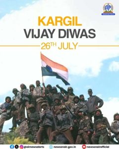 Kargil Vijay Diwas being observed today to honour bravery of Indian soldiers who sacrificed their lives during 1999 Kargil War