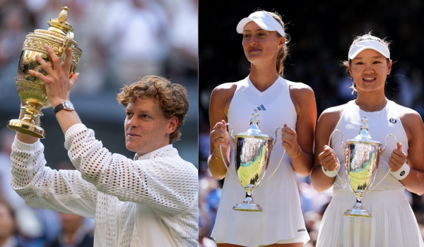 Jannik Sinner retains Wimbledon crown; Guo and Mladenovic win women’s doubles title