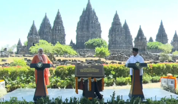 PM Modi visits UNESCO-listed Prambanan Temple with President Prabowo