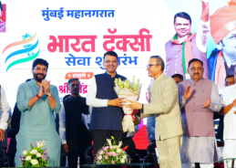 Maharashtra CM launches BHARAT TAXI service at Navi Mumbai International Airport