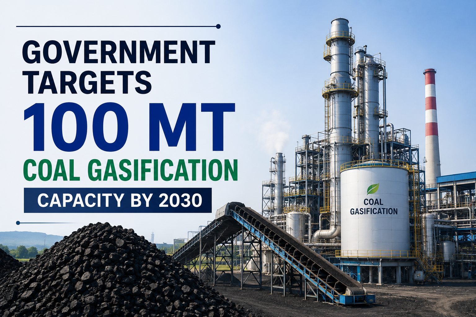 Government Targets 100 MT Coal Gasification Capacity by 2030