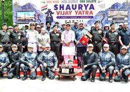 Defence Minister Rajnath Singh flags off Shaurya Vijay Yatra from New Delhi