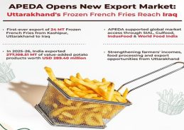 Uttarakhand Exports First Frozen French Fries Consignment to Iraq