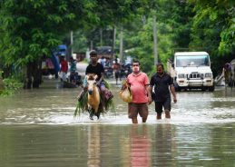 Floods continue to affect six Assam districts